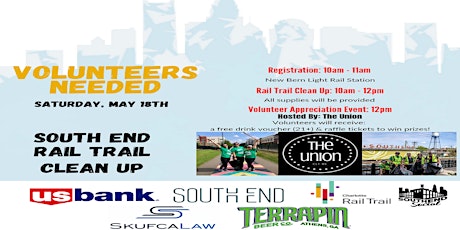 South End Rail Trail Clean Up - May 18th