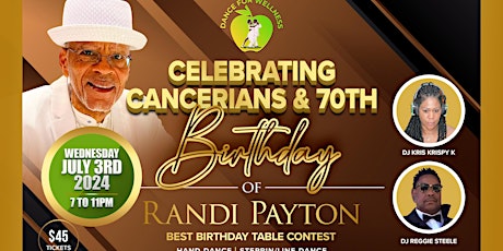Celebrating Cancerians & Randi's 70th Birthday