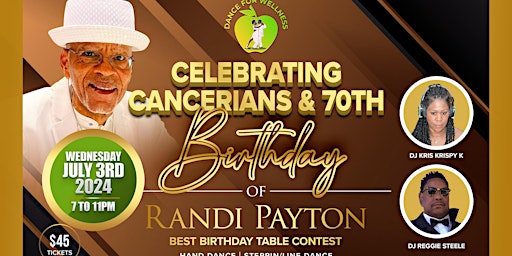 Celebrating Cancerians & Randi's 70th Birthday primary image