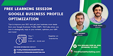 Free Google Business Profile Seminar