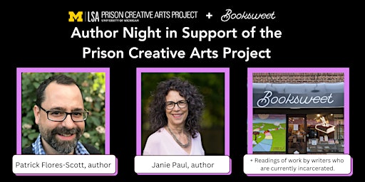 Primaire afbeelding van Author Night in Support of the Prison Creative Arts Project (PCAP)