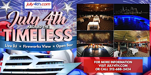 Timeless Yacht NYC Fireworks Cruise  primärbild