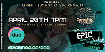 Imagem principal do evento Epic Bingo Dirty Edition ✨ Durham Alliance Outeach