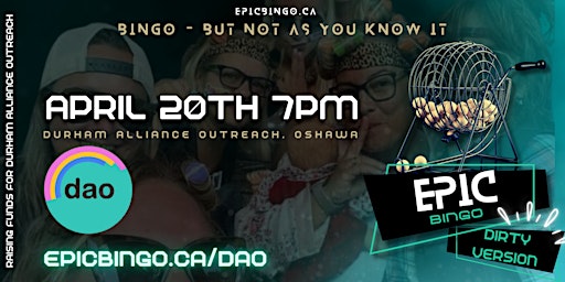 Imagem principal do evento Epic Bingo Dirty Edition ✨ Durham Alliance Outeach