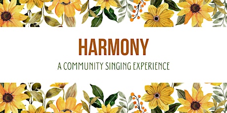 Harmony - A Community Singing Experience primary image