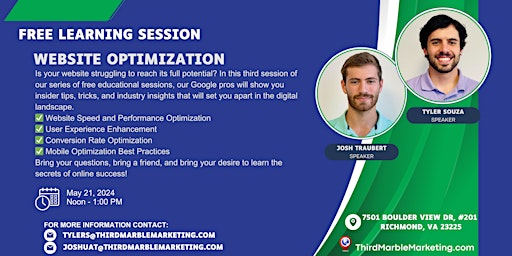 Free Learning Session: Website Optimization primary image