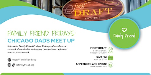 Primaire afbeelding van Family Friend Fridays: Chicago Dads Meet Up