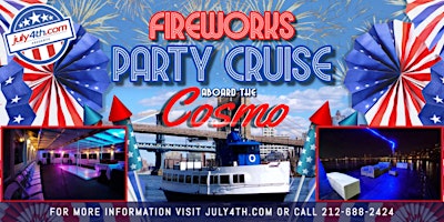 Primaire afbeelding van Party Boat: NYC July 4th Fireworks Cruise on the Cosmo