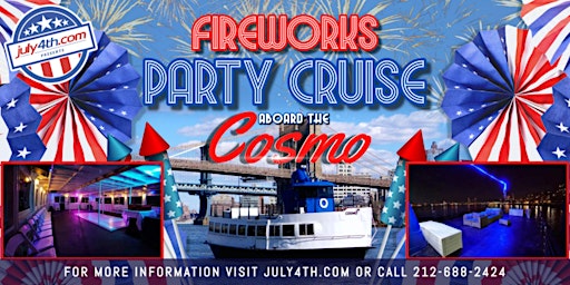 Imagem principal do evento Party Boat: NYC July 4th Fireworks Cruise on the Cosmo