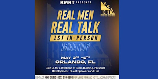 Immagine principale di Real Men Real Talks In-Person Meetup 