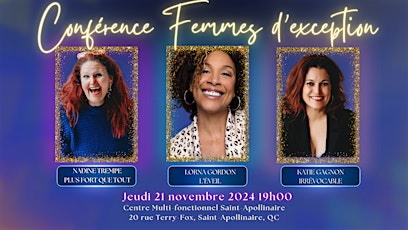 Soirée-conférences Femmes d'exception