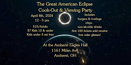 The Great American Eclipse Viewing Party & Cookout