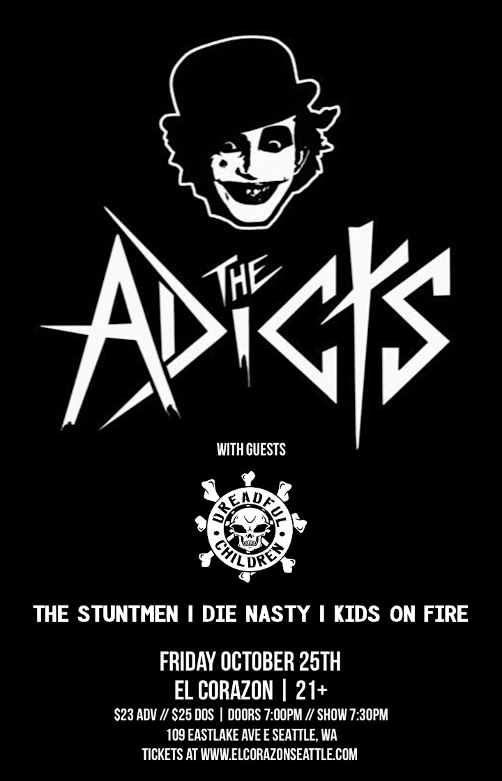 The Adicts Tickets El Corazon Seattle Wa October