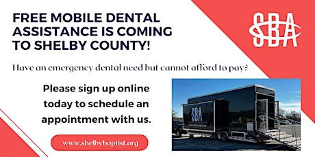 Immagine principale di Mobile Dental Assistance for Shelby County, AL Residents - March 2024 