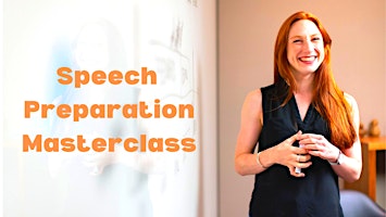 Primaire afbeelding van Speech Preparation Masterclass