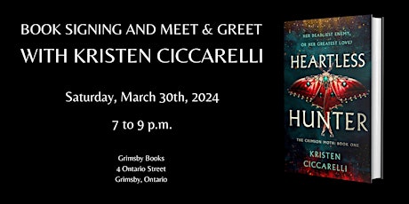 Heartless Hunter by Kristen Ciccarelli Book Signing and Meet & Greet