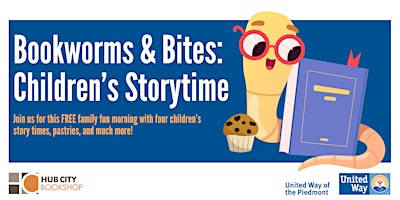 Imagem principal do evento Bookworms & Bites: Children's Storytime