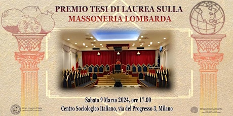 Premio Tesi di Laurea primary image