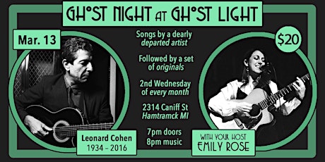 Imagen principal de Ghost Night at Ghost Light: Leonard Cohen