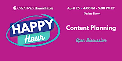 Imagen principal de Happy Hour: Content Planning