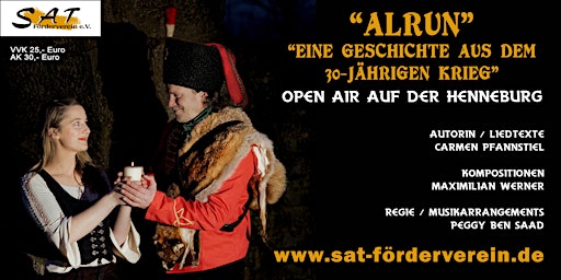 Imagem principal do evento "Alrun" - Eine Geschichte aus dem 30-jährigen Krieg - Premiere