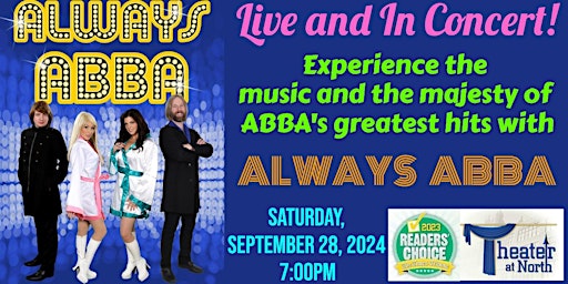 Imagem principal do evento "ALWAYS ABBA" - The Ultimate Tribute to ABBA