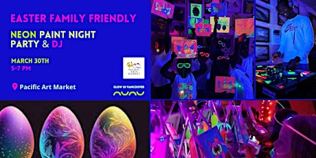 Family Friendly Neon Painting Party