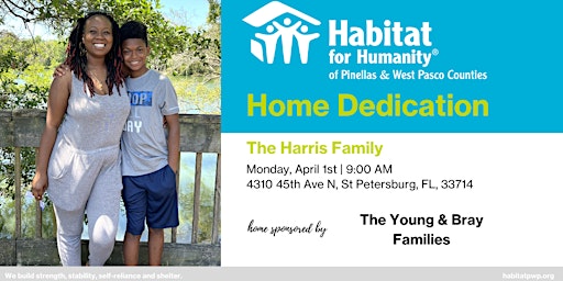 The Harris Family Home Dedication primary image