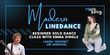 Imagem principal do evento Modern Linedance drop-in dance class (beginner-friendly) - "Shivers"