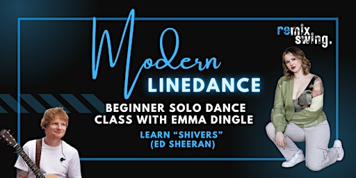 Modern Linedance drop-in dance class (beginner-friendly) - "Shivers" primary image