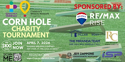 Hauptbild für Cornhole Charity Tournament benefitting Children's Miracle Network