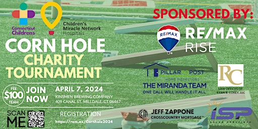 Primaire afbeelding van Cornhole Charity Tournament benefitting Children's Miracle Network