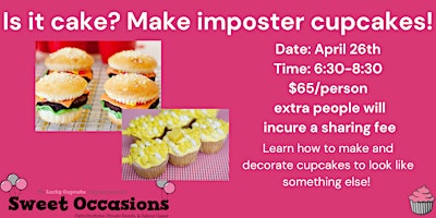 Imagem principal do evento Learn how to decorate Imposter Cupcakes