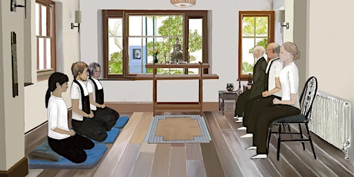Hauptbild für Meditation and Zen Practice Evening- Hybrid Event  (online attendance)