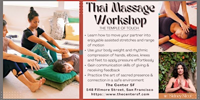 Hauptbild für Thai Massage Workshop - Temple of Touch with Sidney Nicol