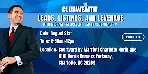 Imagem principal do evento Leads, Listings and Leverage | Charlotte, NC