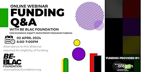 Be Blac Foundation Funding Q&A - EEIP