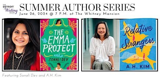 Immagine principale di Summer Author Series ft. Sonali Dev and A.H. Kim 