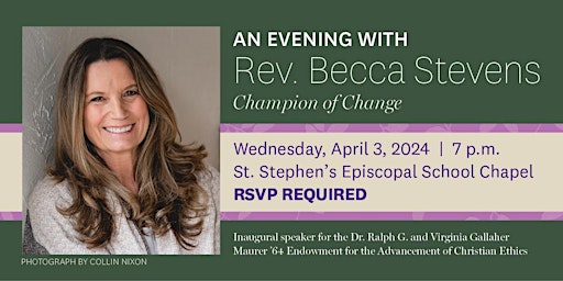 Immagine principale di An Evening with Rev. Becca Stevens 