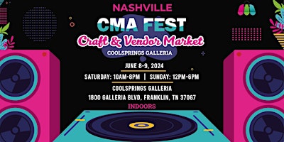 Hauptbild für Nashville CMA Fest Craft and Vendor Market