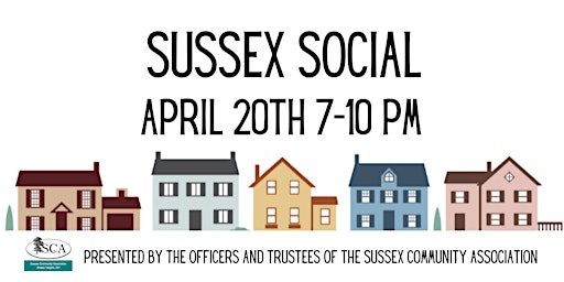 Imagem principal do evento 2024 Sussex Social (presented by Sussex Community Association)