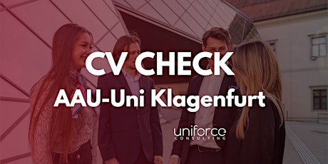 Hauptbild für CV Check uniforce @ AAU | Klagenfurt