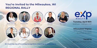 Imagen principal de eXp Midwest Regional Rally- Hosted in Milwaukee