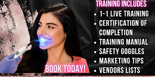 Imagem principal do evento Teeth Whitening & Tooth Gems Training