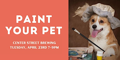 Primaire afbeelding van Paint Your Pet at Center Street Brewing Company