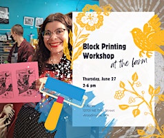 Block Printing Workshop at the Farm primary image