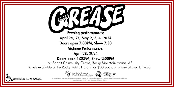 Grease presented by Northern Crossing