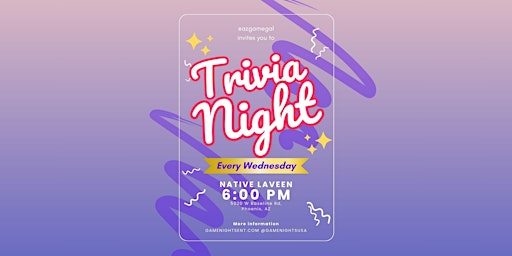 Imagem principal do evento WEDNESDAY | TRIVIA NIGHT