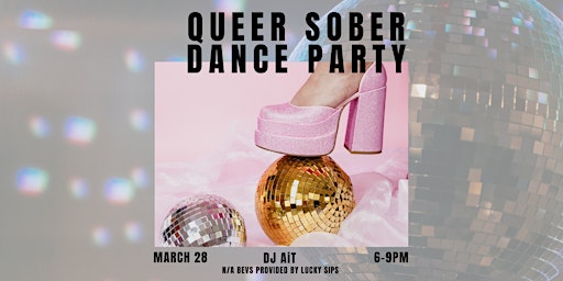 Primaire afbeelding van Queer Sober Dance Party with DJ AIT + Lucky Sips