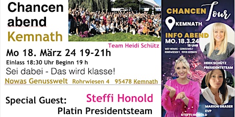 Imagem principal do evento ChancenAbend18.03 Kemnath/ TEAM HEIDI SCHÜTZ/CHANCENTOUR